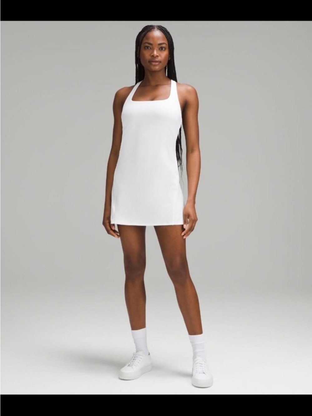 lululemon athletica Cream Scoop-Neck Active Dress